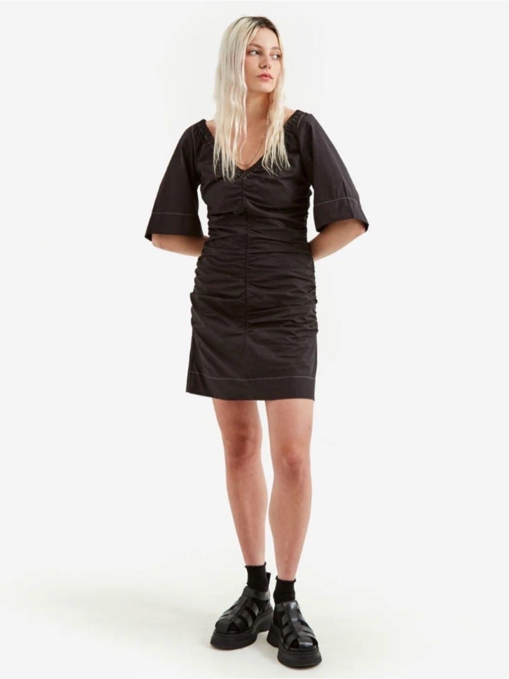 Ganni Poplin Dress